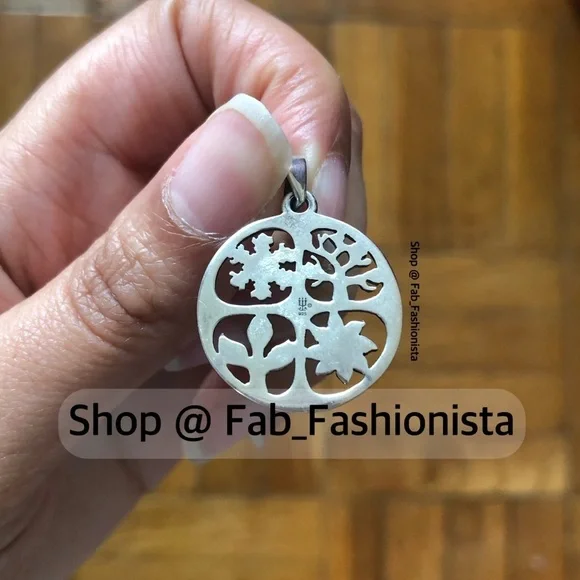 James Avery Four Seasons sterling silver retired pendant